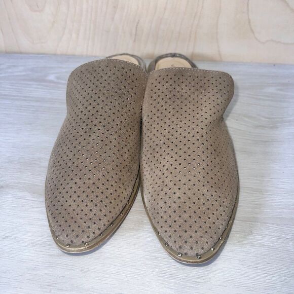 Very Volatile Mesquite Perf Mule Brown Suede Women's 9 - Picture 3 of 9